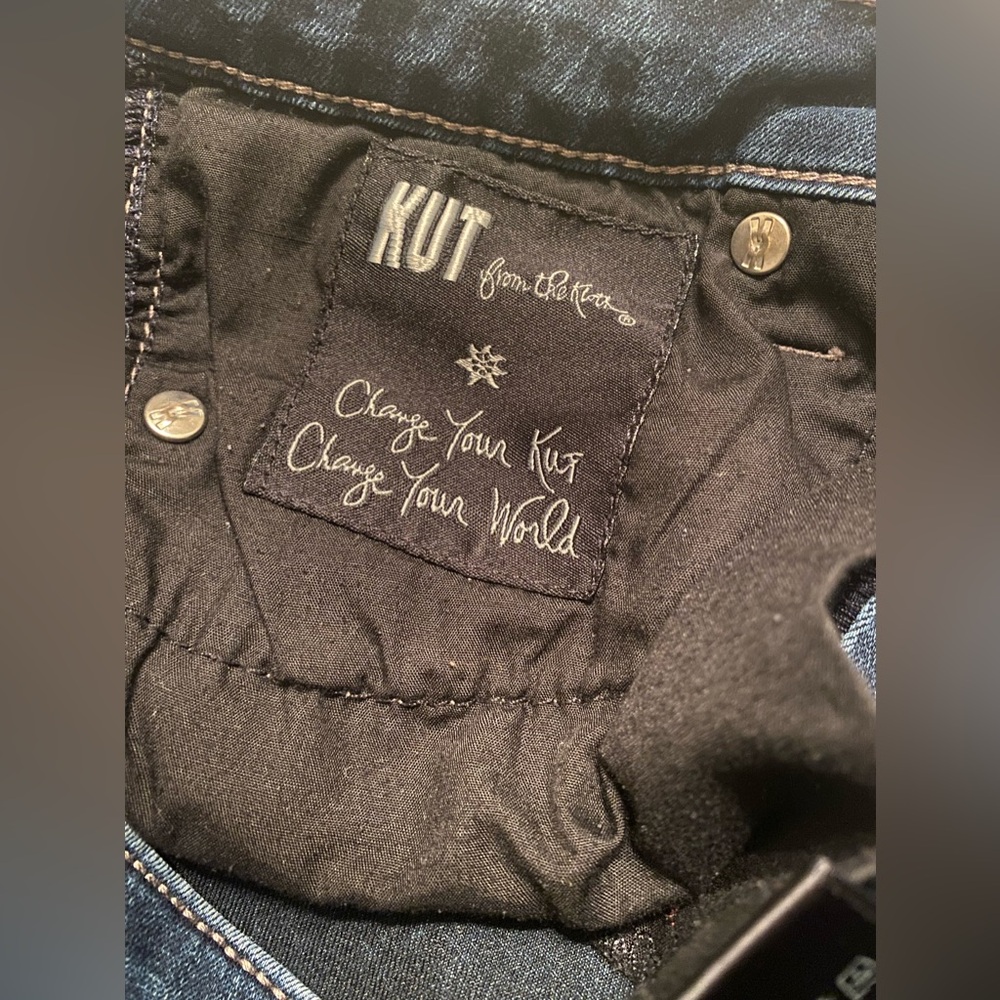 Kut From The Kloth Jeans 4 Viv Toothpick Skinny Mid Rise Medium Wash Stretch - Picture 8 of 9